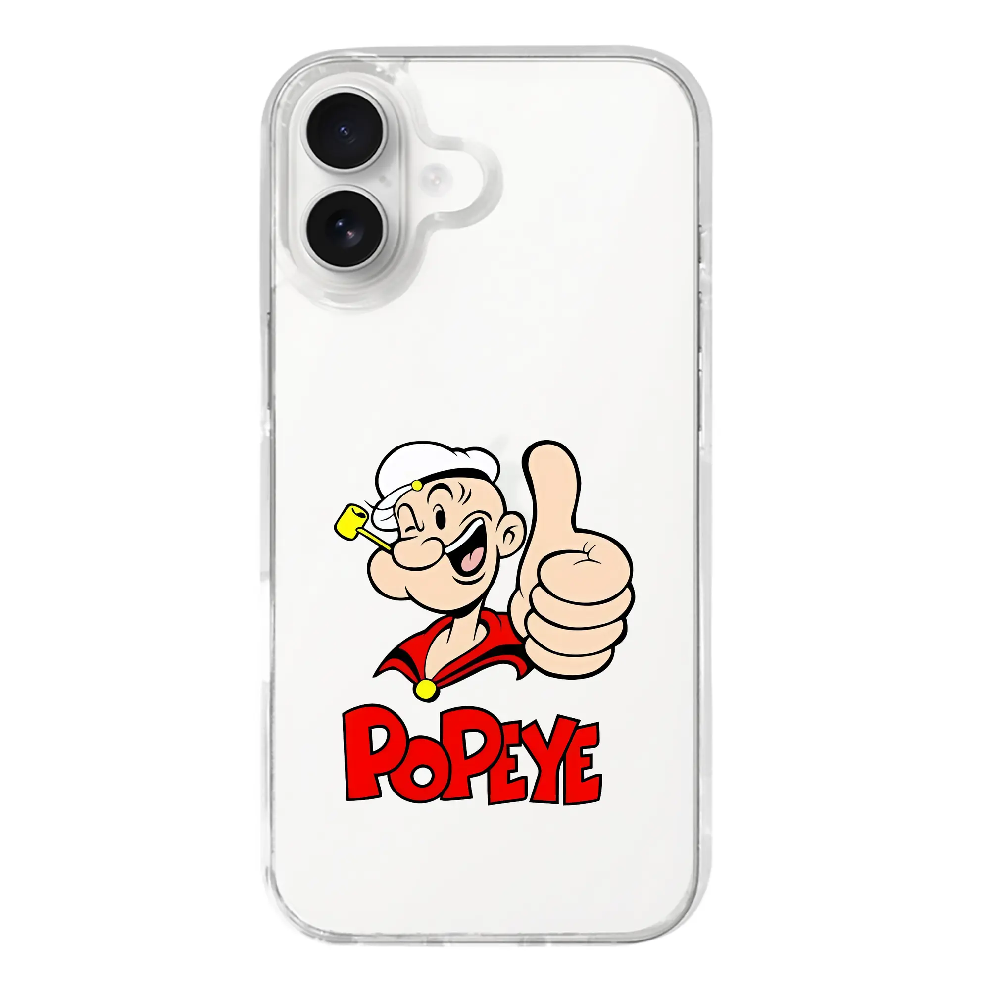 ポパイ グッズ ポパイ - iPhone 17シリーズ 透明スマホケース – 薄型・耐衝撃・精密フィット保護カバー